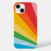 Aangepaste naam Regenboog kleuren Case-Mate iPhone Case (Achterkant)