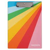 Aangepaste naam Regenboog kleuren Klembord (Voorkant)