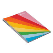 Aangepaste naam Regenboog kleuren Notitieboek (Rechterzijde)