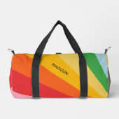 Aangepaste naam Regenboog kleuren Plunjezak (Voorkant)