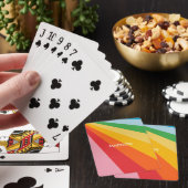 Aangepaste naam Regenboog kleuren Pokerkaarten (Insitu)