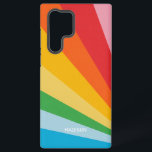 Aangepaste naam Regenboog kleuren Samsung Galaxy Hoesje<br><div class="desc">Zie mijn winkel voor meer regenboog / pride items.</div>