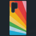 Aangepaste naam Regenboog kleuren Samsung Galaxy Hoesje<br><div class="desc">Zie mijn winkel voor meer regenboog / pride items.</div>