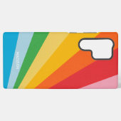 Aangepaste naam Regenboog kleuren Samsung Galaxy Hoesje (Achterkant horizontaal)