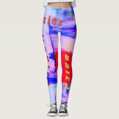 Aangepaste naam Regenboog Leggings (Voorkant)