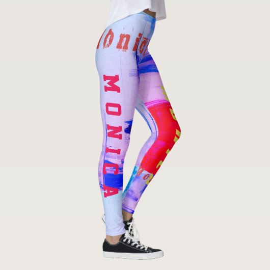Aangepaste naam Regenboog Leggings (Rechts)