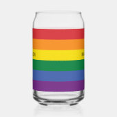 Aangepaste naam Regenboog Vlag Blikvorm Glas (Rechts)
