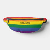 Aangepaste naam Regenboog Vlag Heuptasje (Liggend)