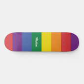 Aangepaste naam Regenboog Vlag Persoonlijk Skateboard (Horizontaal)