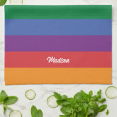 Aangepaste naam Regenboog Vlag Theedoek (Gevouwen)