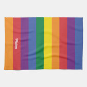 Aangepaste naam Regenboog Vlag Theedoek (Horizontaal)