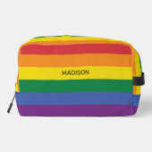 Aangepaste naam Regenboog Vlag Toilettasje (Achterkant)