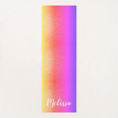 Aangepaste naam regenboog yogamat (Voorkant)