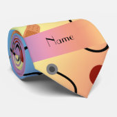 Aangepaste naam regenboogstethoscoopverband stropdas (Opgerold)