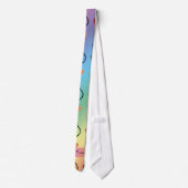 Aangepaste naam regenboogstethoscoopverband stropdas (Achterkant)