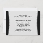 Aangepaste naam, regenboogtekst, Fireworks Afstude Kaart (Achterkant)