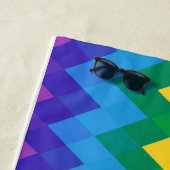 Aangepaste naam regenboogverloop | Moderne stijl Strandlaken (In situ)