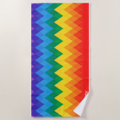 Aangepaste naam regenboogverloop | Moderne stijl Strandlaken (Voorkant)