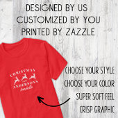 Aangepaste naam Rendier Bijpassende Familie Kerstm T-shirt