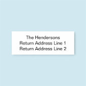 Aangepaste naam retouradres Rubberstempel