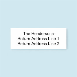 Aangepaste naam retouradres Rubberstempel