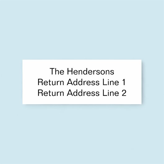 Aangepaste naam retouradres Rubberstempel