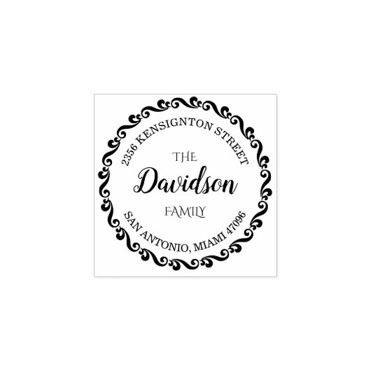 Aangepaste naam retouradres Rubberstempel (Afrduk)