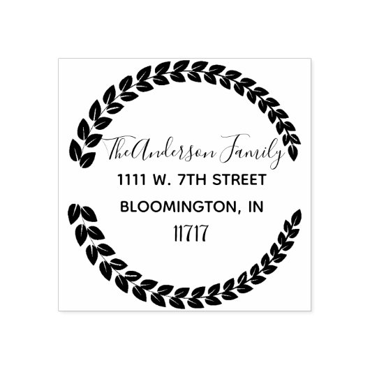 Aangepaste naam retouradres Rubberstempel (Afrduk)