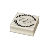 Aangepaste naam retouradres Rubberstempel (Stempel)