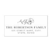 AANGEPASTE NAAM | Retouradres rubberstempel Zelfinktende Stempel (Design)