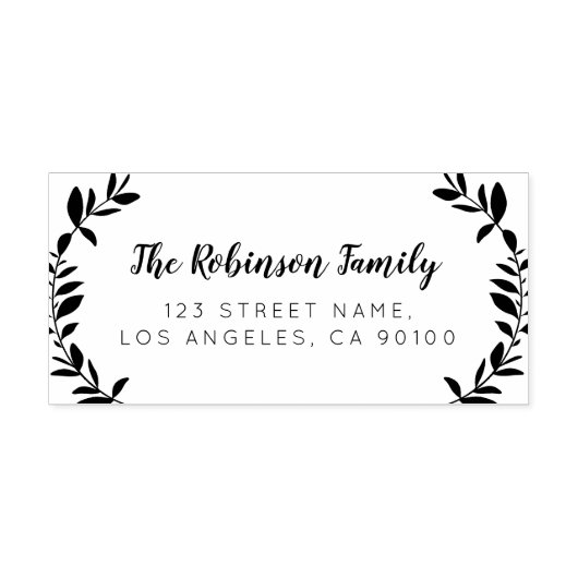 AANGEPASTE NAAM | Retouradres rubberstempel Zelfinktende Stempel (Design)