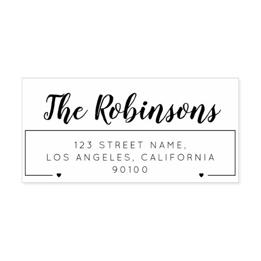 AANGEPASTE NAAM | Retouradres rubberstempel Zelfinktende Stempel (Design)