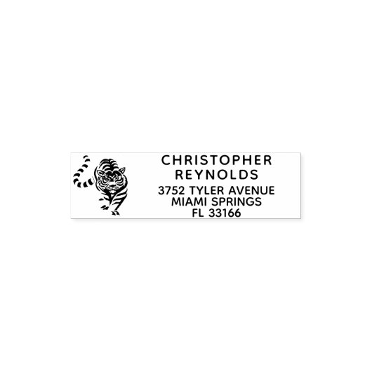 Aangepaste naam retouradres zelfinkende stempel Ti (Design)