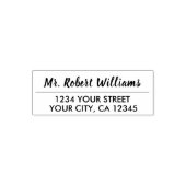 Aangepaste naam retouradres  zelfinktende stempel (Design)