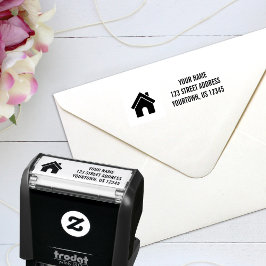 Aangepaste naam retouradres  zelfinktende stempel