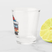Aangepaste NAAM Retro 50s Diner Bord Fifties Atoma Shot Glas (Rechts)