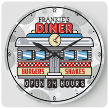 Aangepaste naam Retro 50s Diner Sign Nostalgische