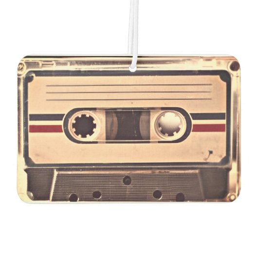 Aangepaste naam Retro-audiocassette Luchtverfrisser (Achterkant)
