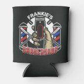 Aangepaste naam Retro Barber Winkel Pole Barbersho Blikjeskoeler (Voorkant)