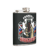 Aangepaste naam Retro Barber Winkel Pole Barbersho Heupfles (Rechts)