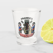 Aangepaste naam Retro Barber Winkel Pole Barbersho Shot Glas (Voorkant)