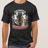 Aangepaste naam Retro Barber Winkel Pole Barbersho T-shirt