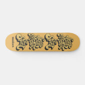 Aangepaste naam Retro "Free Spirit" Persoonlijk Skateboard (Horizontaal)