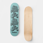 Aangepaste naam Retro "Free Spirit" Persoonlijk Skateboard (Voorkant)