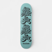 Aangepaste naam Retro "Free Spirit" Persoonlijk Skateboard (Voorkant)