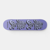 Aangepaste naam Retro "Free Spirit" Persoonlijk Skateboard (Horizontaal)
