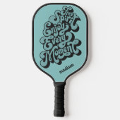 Aangepaste naam Retro "Free Spirit" Pickleball Paddle (Achterkant)