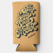 Aangepaste naam Retro "Free Spirit" Seltzer Blikjeskoeler (Voorkant)