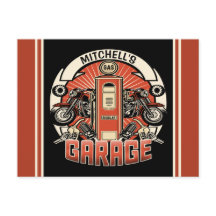 Aangepaste NAAM Retro Gaspomp motorfiets