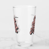 Aangepaste naam Retro "Geniet van elk moment" Glas (Links)